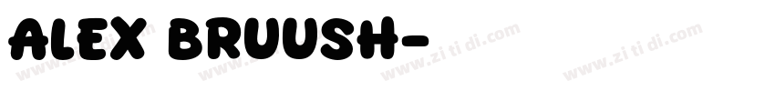 alex bruush字体转换